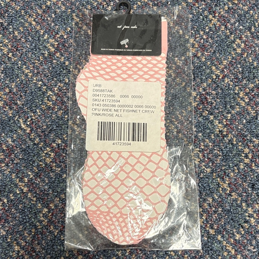 New Urban Outfitters Rose Fishnet Crew Socks